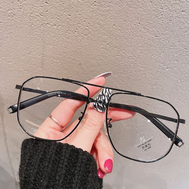 Blocking Glasses Metal Square Blue Light Frame