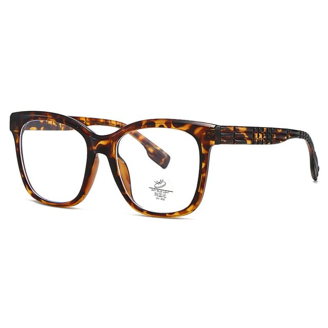 Light Glasses Square Blocking Frame Blue