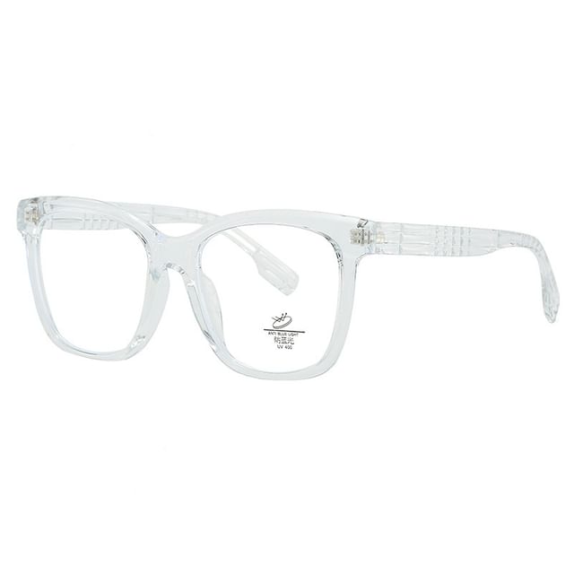 Light Glasses Square Blocking Frame Blue
