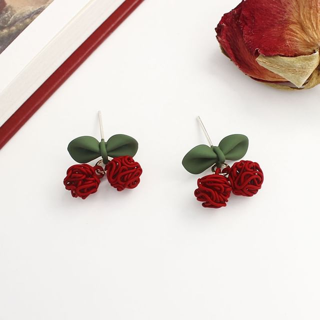 Cherry Clip / Earring Drop On
