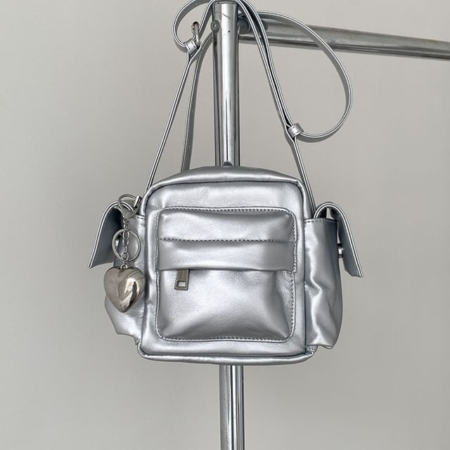 Leather Bag Faux Crossbody Plain