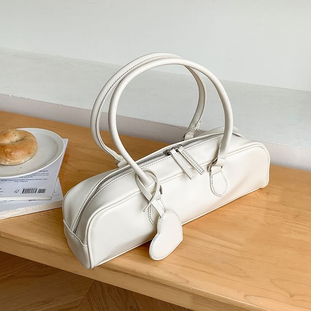 Plain Bag Shoulder Faux Leather