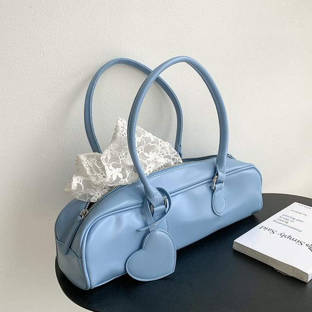 Plain Bag Shoulder Faux Leather