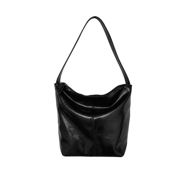 Bag Faux Leather Tote Plain