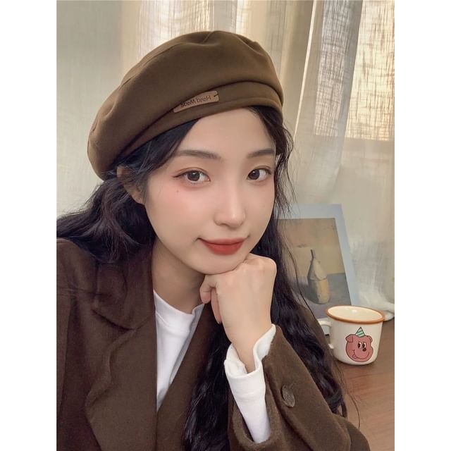 Wool Plain Beret Blend