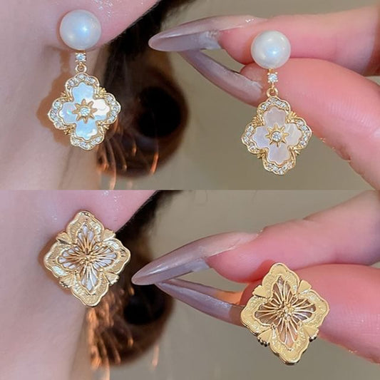 Flower Drop Earring