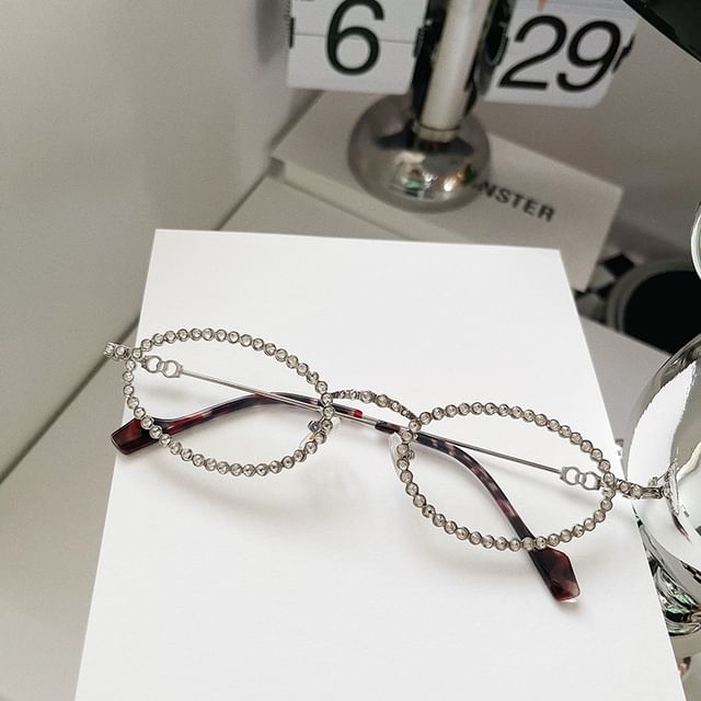 Sunglasses Eye Rhinestone Cat