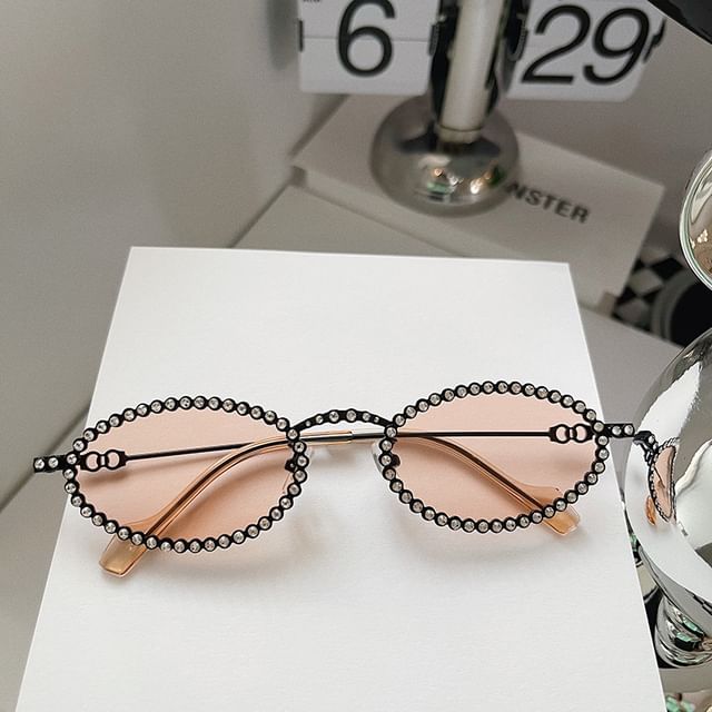 Sunglasses Eye Rhinestone Cat