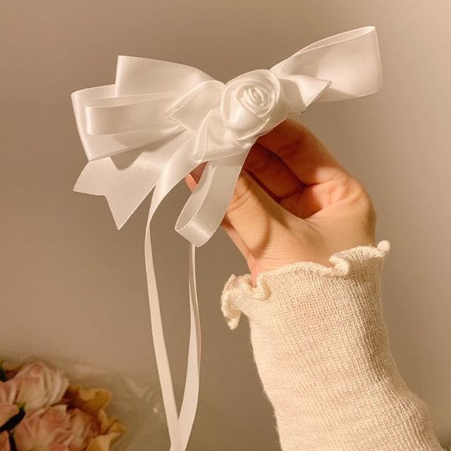 Clip Hair Bowknot Flower