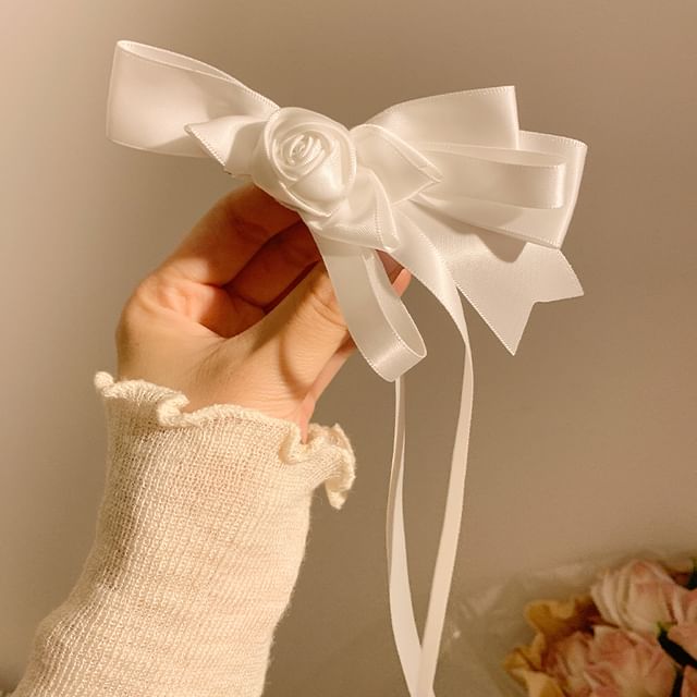 Clip Hair Bowknot Flower
