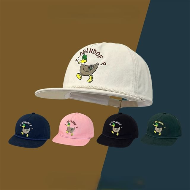 Embroidered Baseball Duck Cap