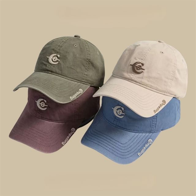 Embroidered Letter Baseball Cap