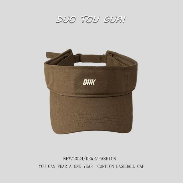 Visor Letter Sun Embroidered