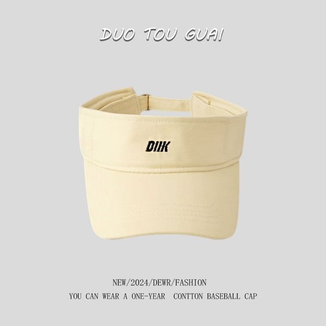 Visor Letter Sun Embroidered