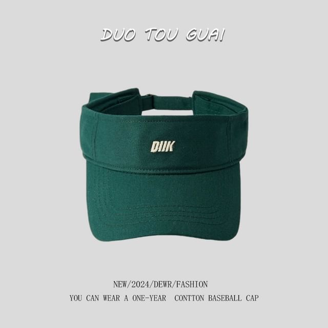Visor Letter Sun Embroidered