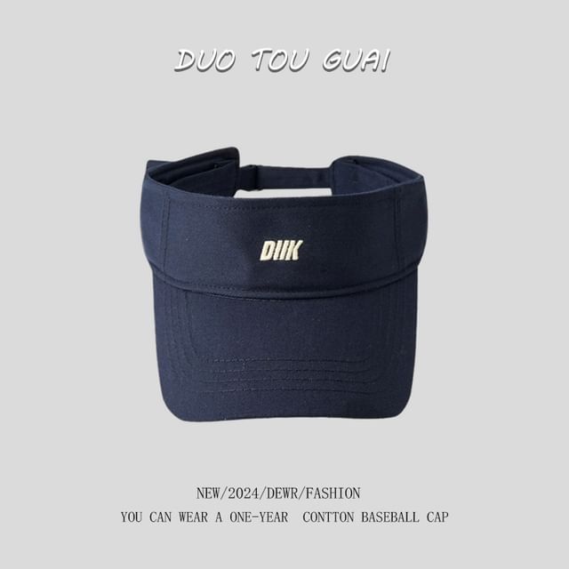 Visor Letter Sun Embroidered