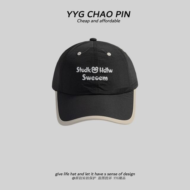 Embroidered Baseball Cap Letter