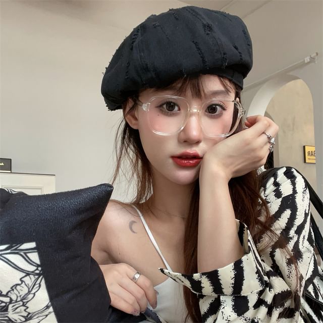 Beret Plain Distressed