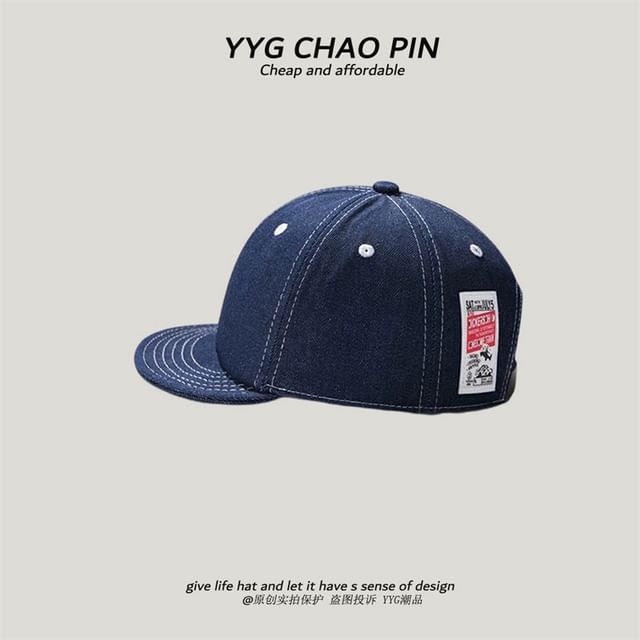 Denim Applique Cap Baseball