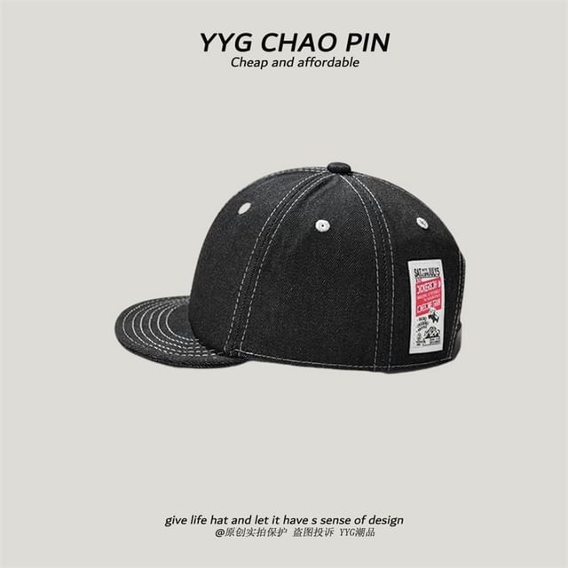 Denim Applique Cap Baseball