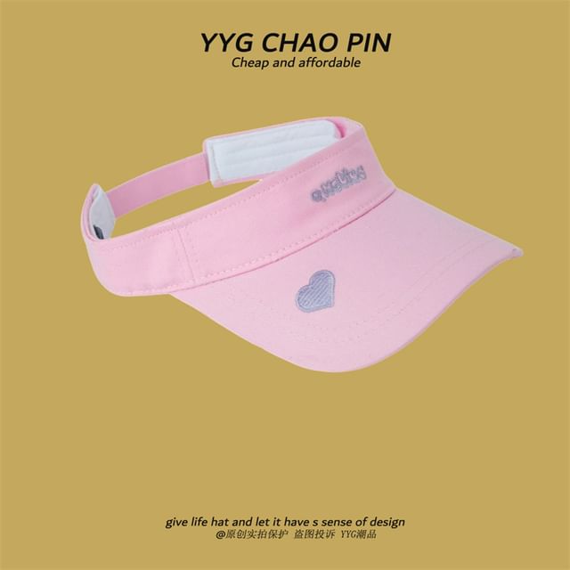 Visor Embroidered Letter Sun