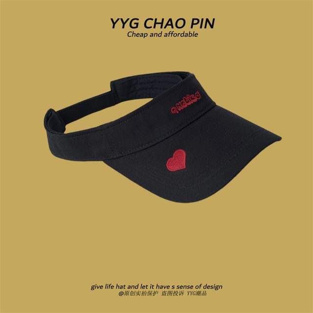 Visor Embroidered Letter Sun