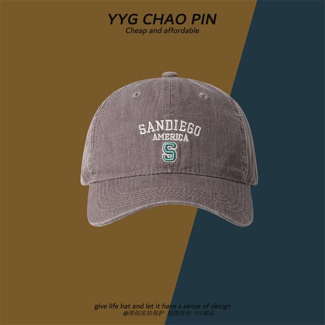 Cap Baseball Embroidered Letter