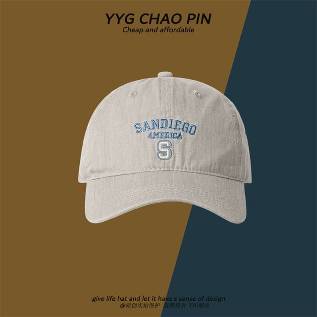 Cap Baseball Embroidered Letter