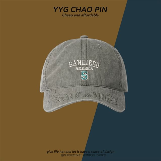 Cap Baseball Embroidered Letter