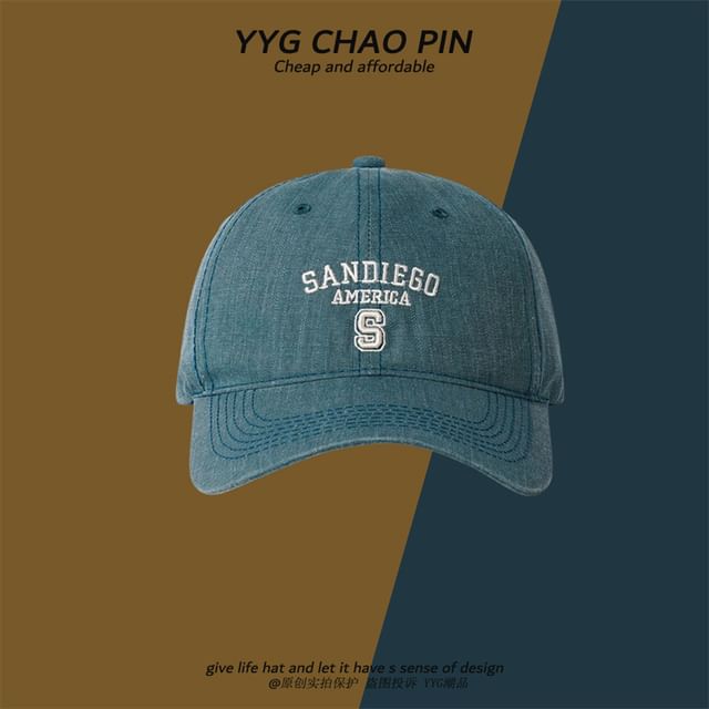 Cap Baseball Embroidered Letter