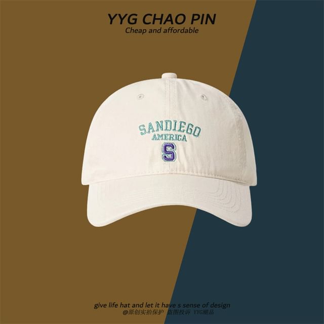 Cap Baseball Embroidered Letter