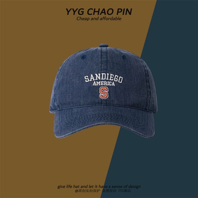 Cap Baseball Embroidered Letter
