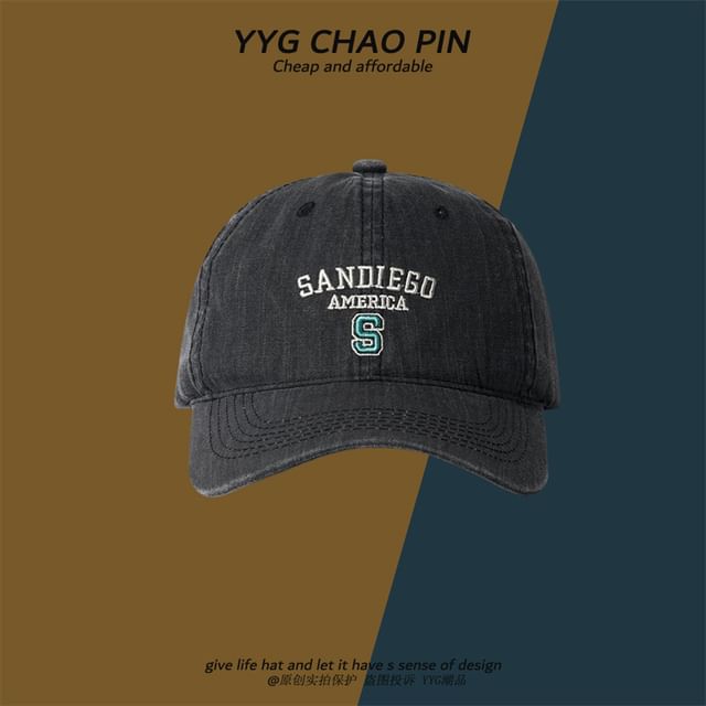 Cap Baseball Embroidered Letter