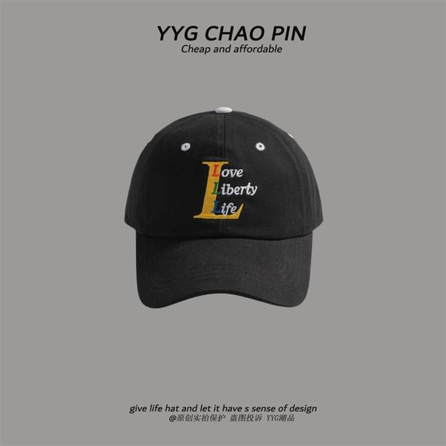 Embroidered Letter Cap Baseball