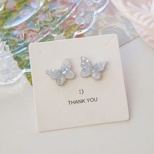 Clip-On / Butterfly Earring Faux Stud Crystal Ear