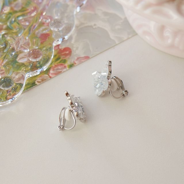 Clip-On / Butterfly Earring Faux Stud Crystal Ear