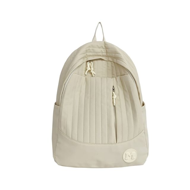 Laptop Quilted Backpack Plain
