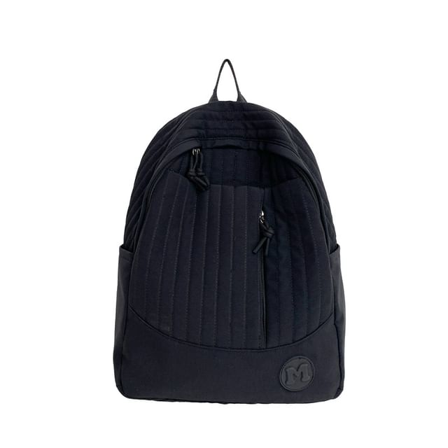 Laptop Quilted Backpack Plain