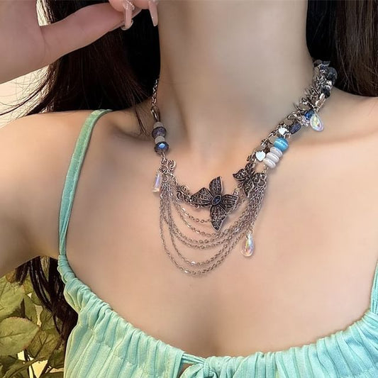 Butterfly Necklace Layered