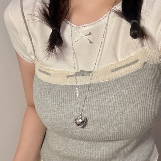 Heart Metallic Necklace