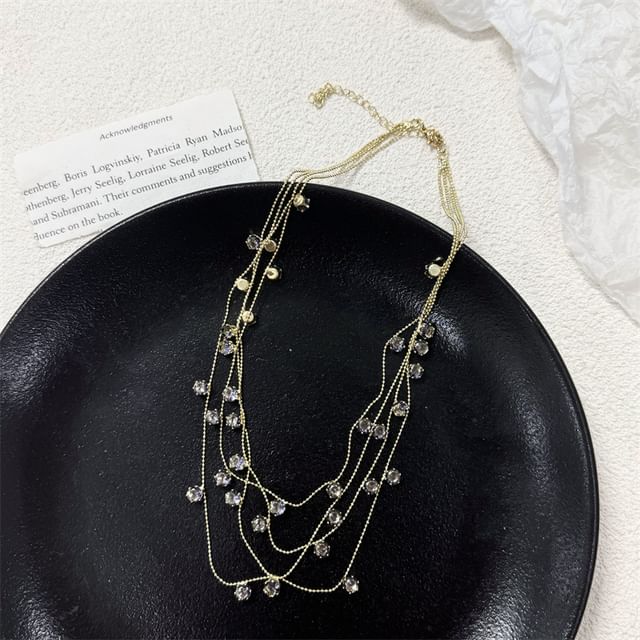 Necklace CZ Layered