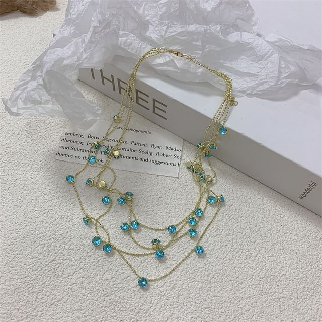 Necklace CZ Layered