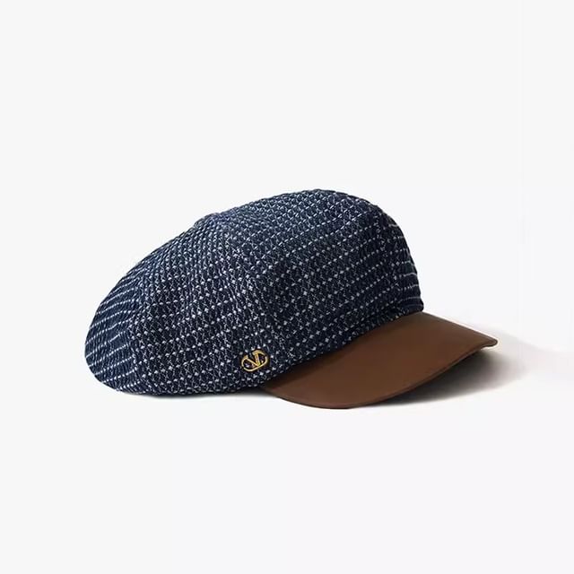 / Newsboy Cap Beret Denim