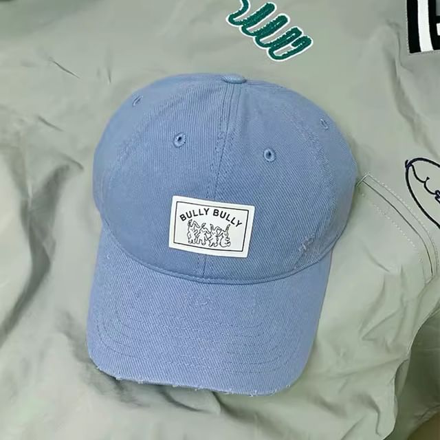 Distressed Baseball Cap Applique