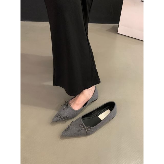 Flats Bow Pointed Toe