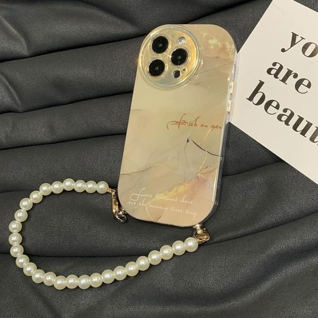 Case Marble Phone Print Lanyard
