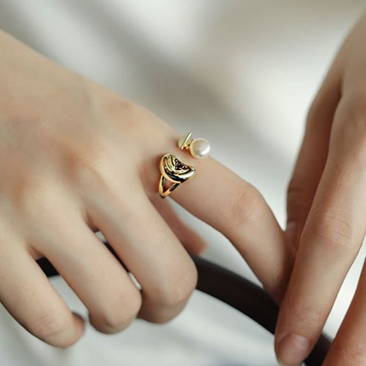 / Ring Pearl Set Freshwater