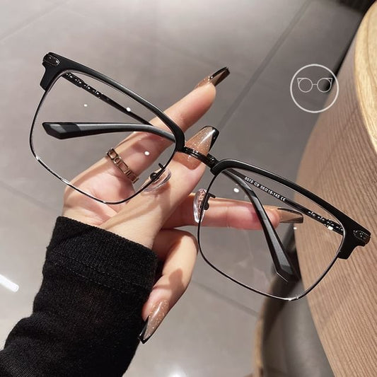 Square Frame Metal Eyeglasses