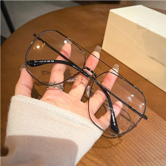 Bridge Frame Metal Double Eyeglasses
