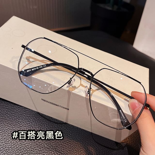 Bridge Frame Metal Double Eyeglasses
